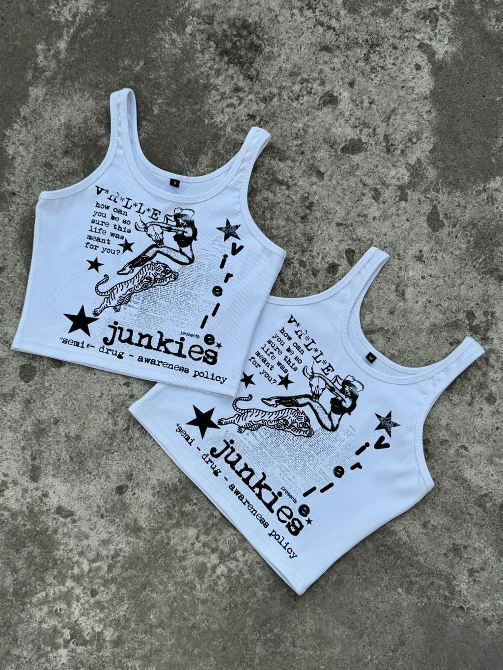 virelle junkie tee crop top