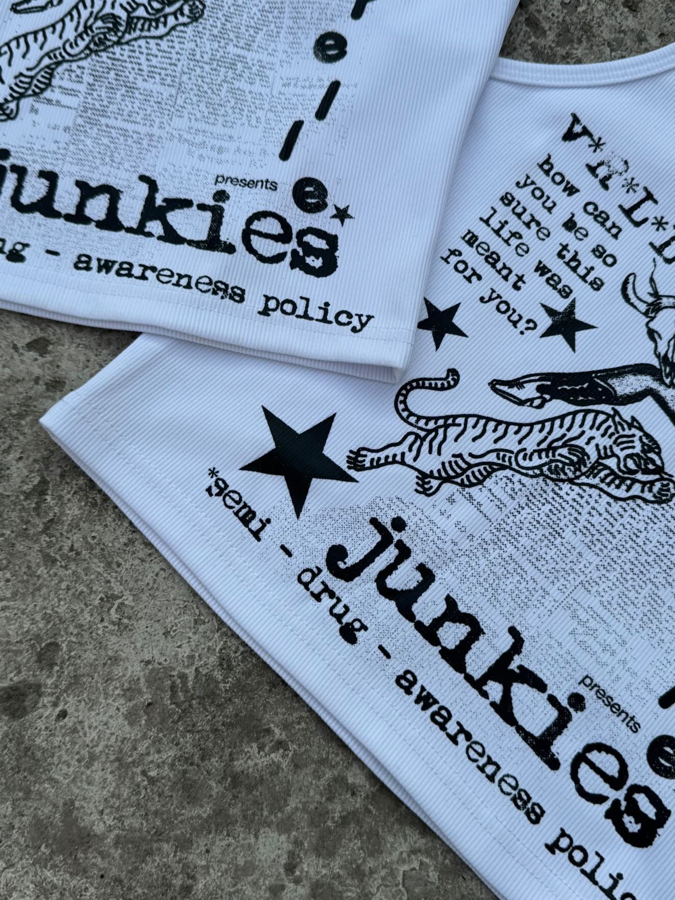 virelle junkie tee crop top
